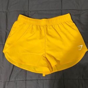 yellow gymshark shorts